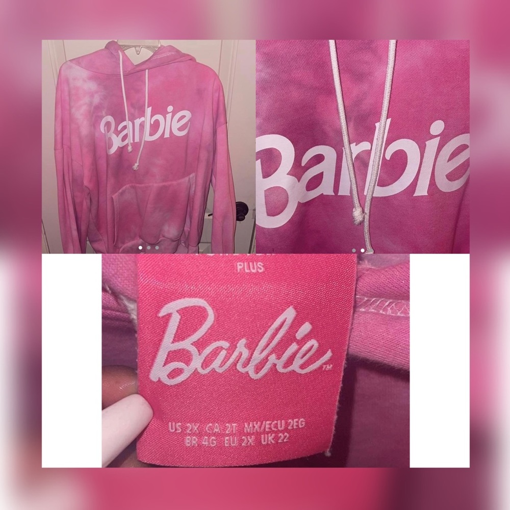 pink “Barbie” sweatshirt from F21!